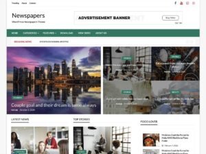 Free Classic Newspaper WordPress Theme