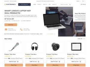 Free Electronic Gadget Store WordPress Theme
