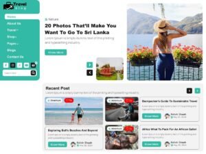 Free FSE Travel Blog WordPress Theme