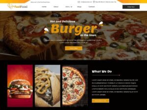 Free Fast Food Joint WordPress Theme