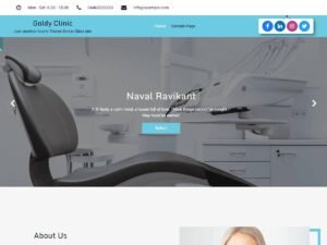 Free Goldy Clinic WordPress Theme