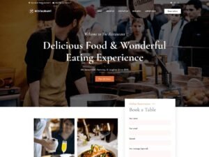 Free Gutenify Restaurant WordPress Theme
