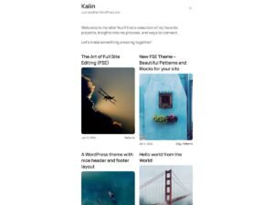 Free Kalin WordPress Theme