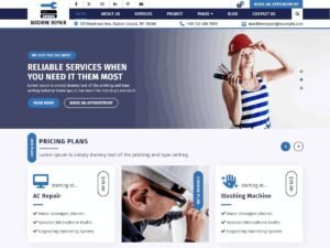 Free Machine Repair WordPress Theme