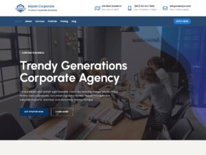 Free Marsh Corporate WordPress Theme