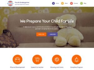 Free Marsh Kindergarten WordPress Theme