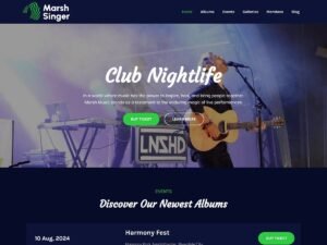 Free Marsh Singer WordPress Theme