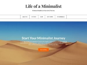 Free Minimalist Blogify WordPress Theme