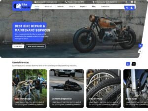 Free Motorcycle Repair WordPress Theme