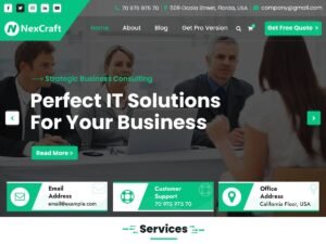 Free NexCraft WordPress Theme