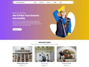 Free Painting Company WordPress Theme