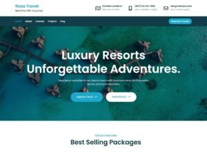Free Rasa Travel WordPress Theme