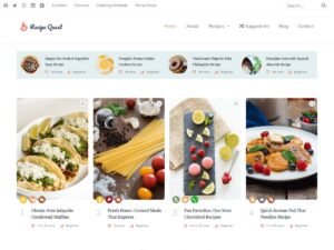 Free Recipe Quest WordPress Theme