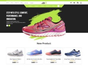 Free Shoes Store WordPress Theme
