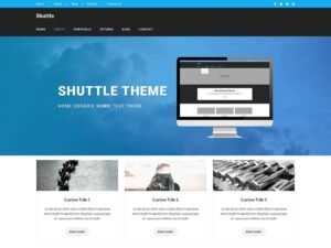 Free Shuttle Shop Dark WordPress Theme