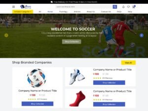 Free Soccer Sports WordPress Theme