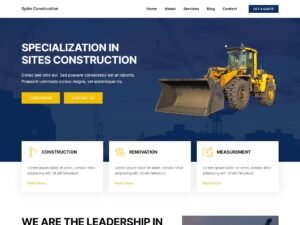 Free Spike Construction WordPress Theme