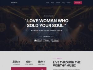 Free Spike Music WordPress Theme