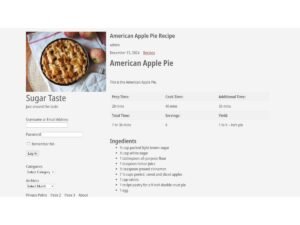 Free SugarTaste WordPress Theme