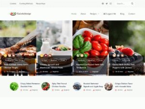 Free Tasteful Recipe WordPress Theme