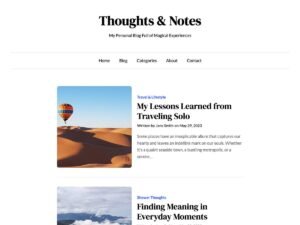 Free The Free Blogger WordPress Theme