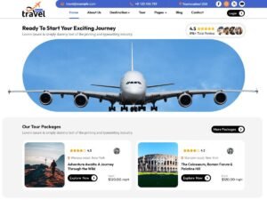 Free Travel Destination WordPress Theme