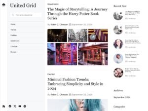 Free United Grid WordPress Theme