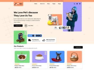 Free Veterinary Shop WordPress Theme