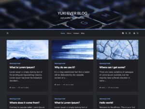 Free Yuki Ever Blog WordPress Theme
