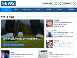 Free wp news WordPress Theme
