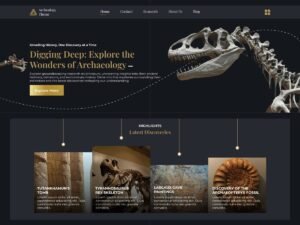Free Archaeology Museums WordPress Theme