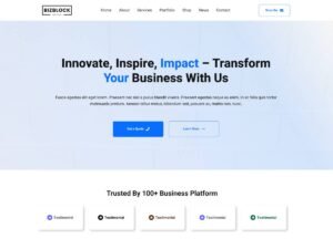 Free BizBlock WordPress Theme