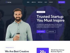 Free Blockskit Startup WordPress Theme