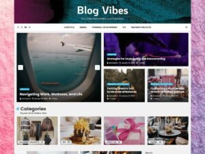 Free Blog Vibes WordPress Theme