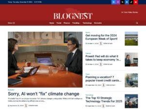 Free BlogNest WordPress Theme