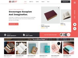 Free Books Library WordPress Theme