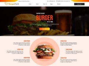 Free Burger Joint WordPress Theme