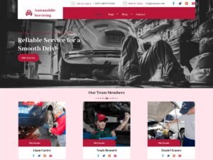 Free Car Service Center WordPress Theme