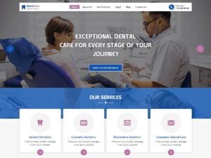 Free Classic Dentist Clinic WordPress Theme
