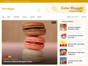 Free Color Blogger WordPress Theme