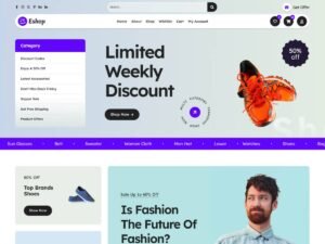 Free Eshop Elementor WordPress Theme