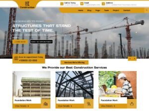 Free Expert Construction Company WordPress Theme