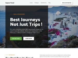 Free Expose Travel WordPress Theme