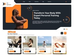 Free Fitness Trainer Elementor WordPress Theme