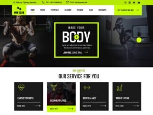 Free Gym Club WordPress Theme