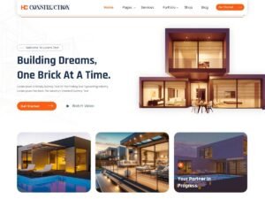 Free Home Construction Services WordPress Theme