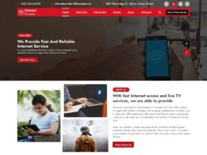 Free Home Internet Provider WordPress Theme