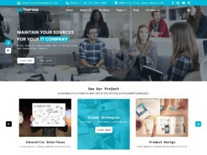 Free IT Services Management WordPress Theme