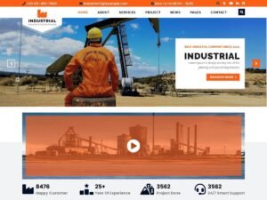 Free Industrial Technology WordPress Theme