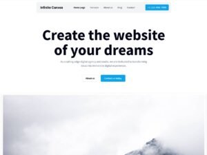 Free Infinite Canvas WordPress Theme